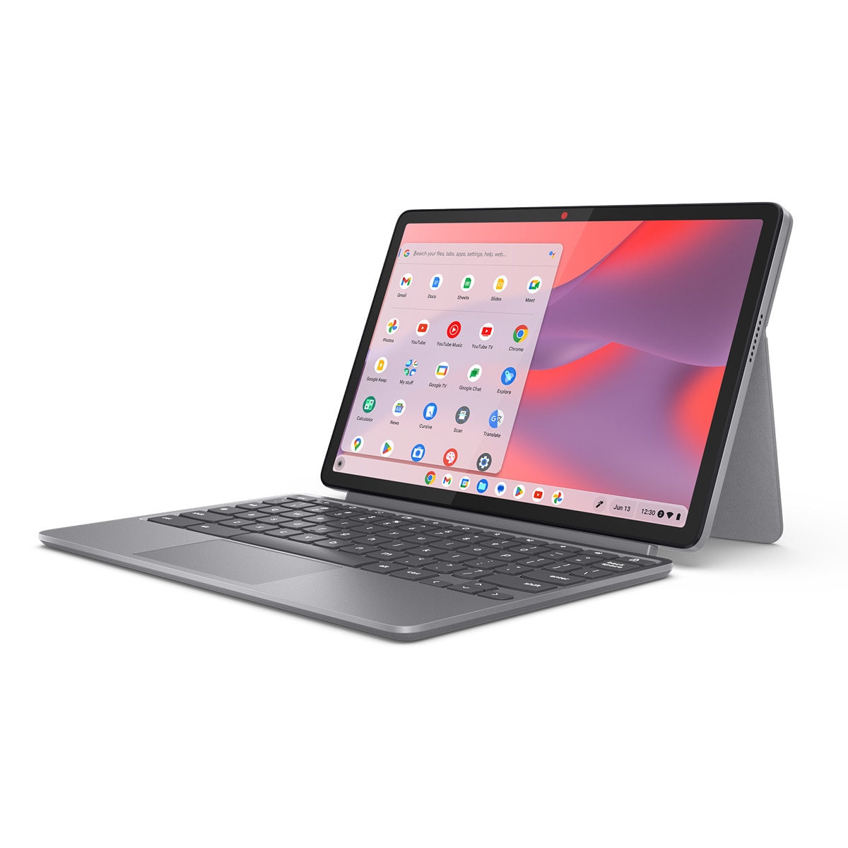 Chromebook convertible 2 en 1 Lenovo Duet 11M889, MTK Kompanio 838, 8GB, 128GB eMMC, 10,95", ChromeOS Gris Lunar-6