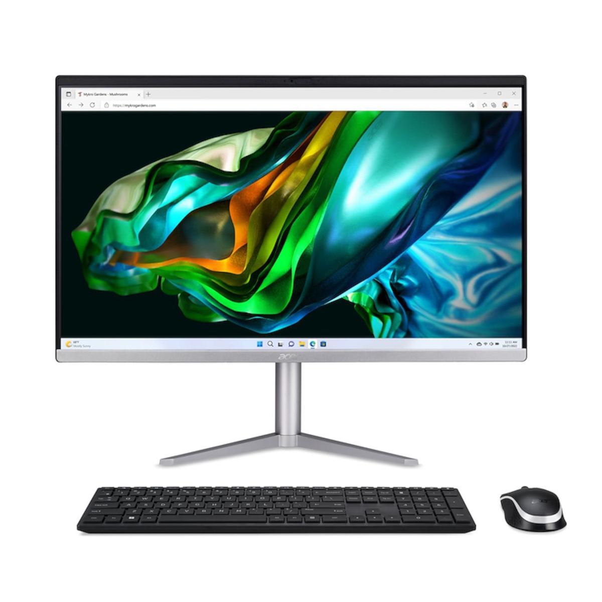 All in One Acer C24-1300, Ryzen 5-7520U, 16GB, 1TB SSD, 23,8", W11 Plata-1