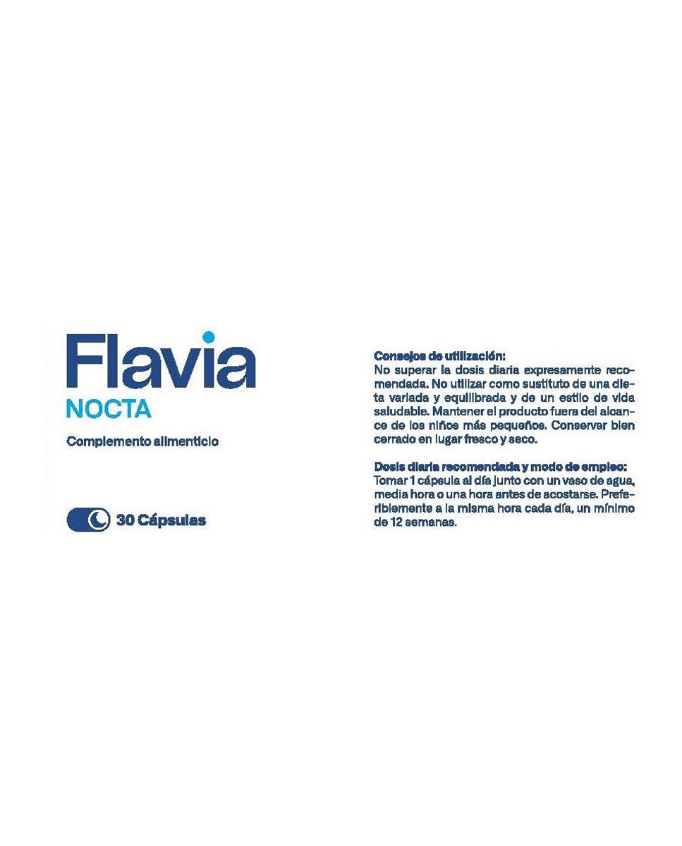 Complemento Alimenticio Flavia Nocta 30 Cápsulas Lacer - 30 Cápsulas 3