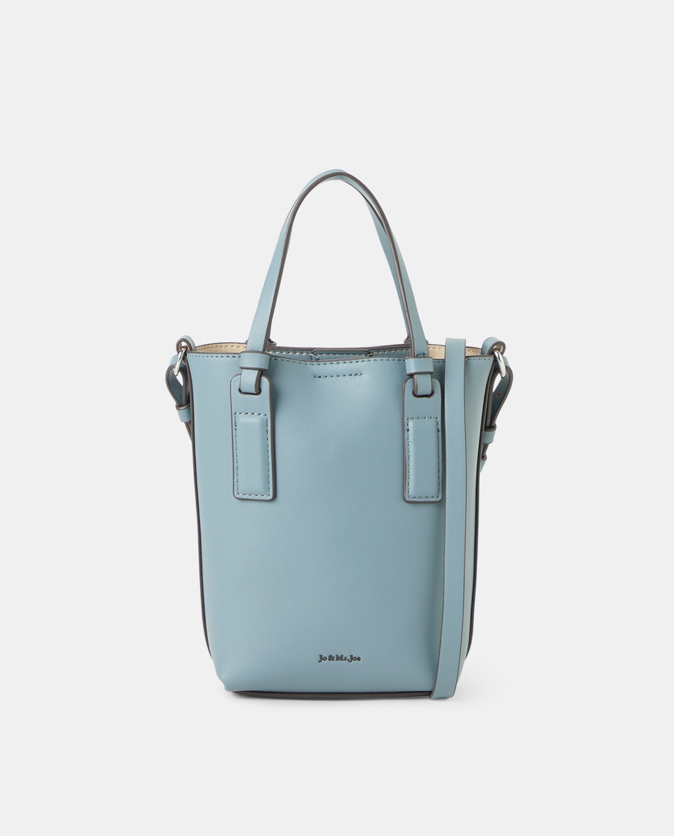 Mala Crossbody com Detalhe nas Alças 400 Azul-1