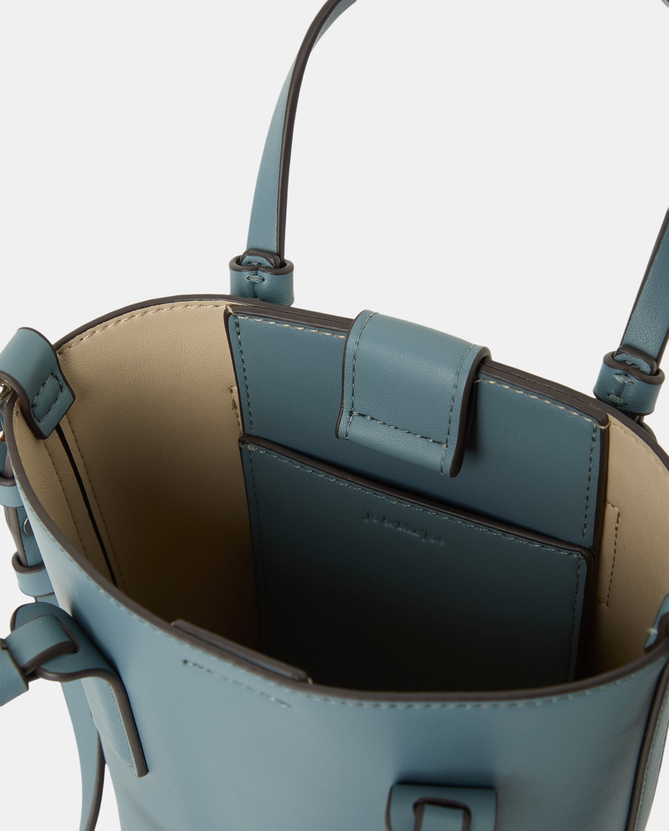Mala Crossbody com Detalhe nas Alças 400 Azul-3