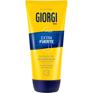 line gel fijador Extrafuerte 48h fijación 0% siliconas sin residuos Fijación 3 tubo 170 ml - Giorgi