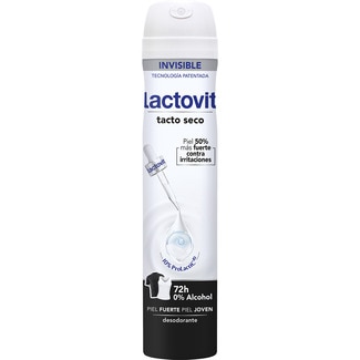 desodorante Invisible anti-manchas blancas y amarillas 0% alcohol 48 h spray 200 ml - Lactovit