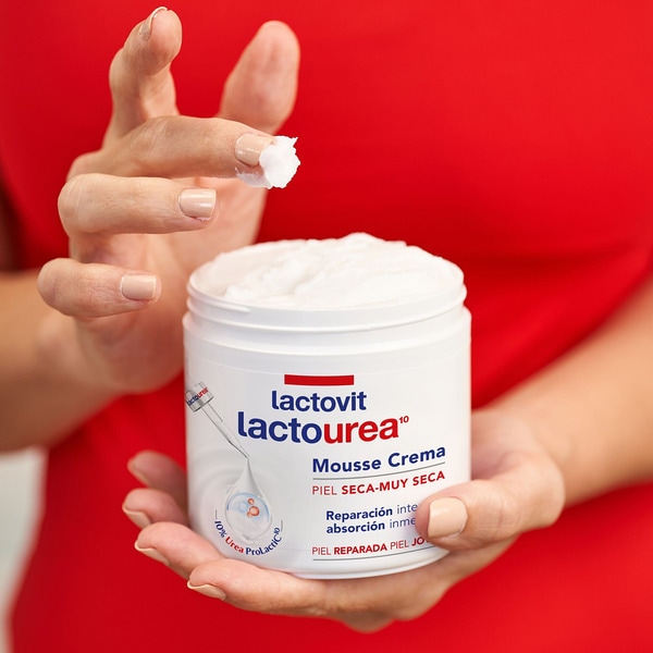 mousse crema Lactourea 10 tarro 400 ml para piel seca - muy seca