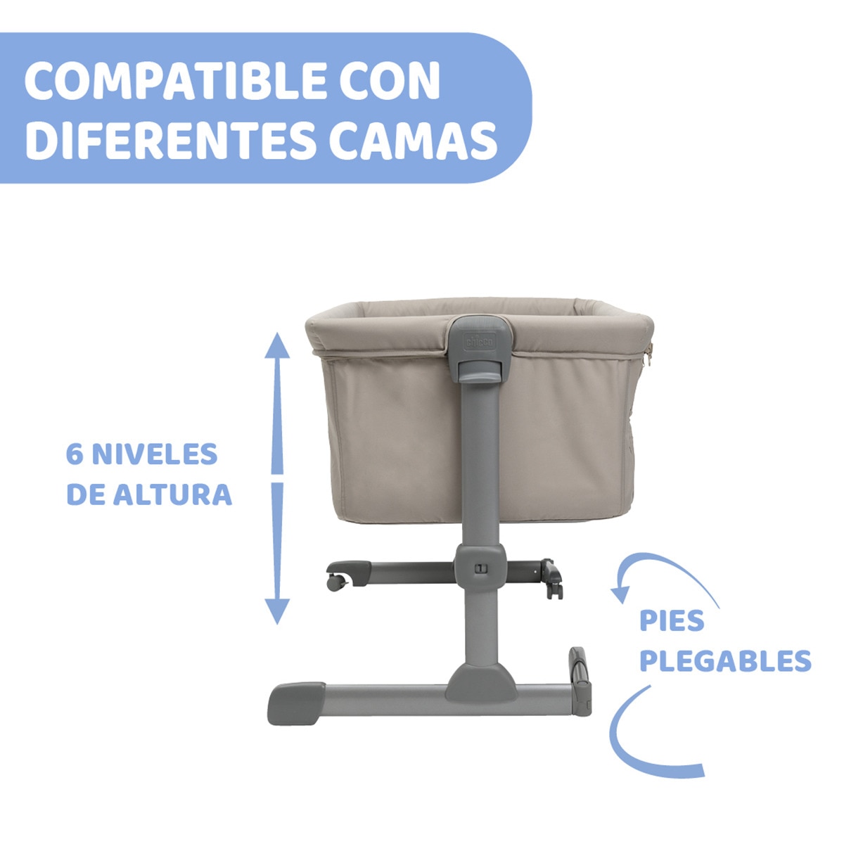 Berço de Co-Sleeping Next2Me Essential Castanho-4