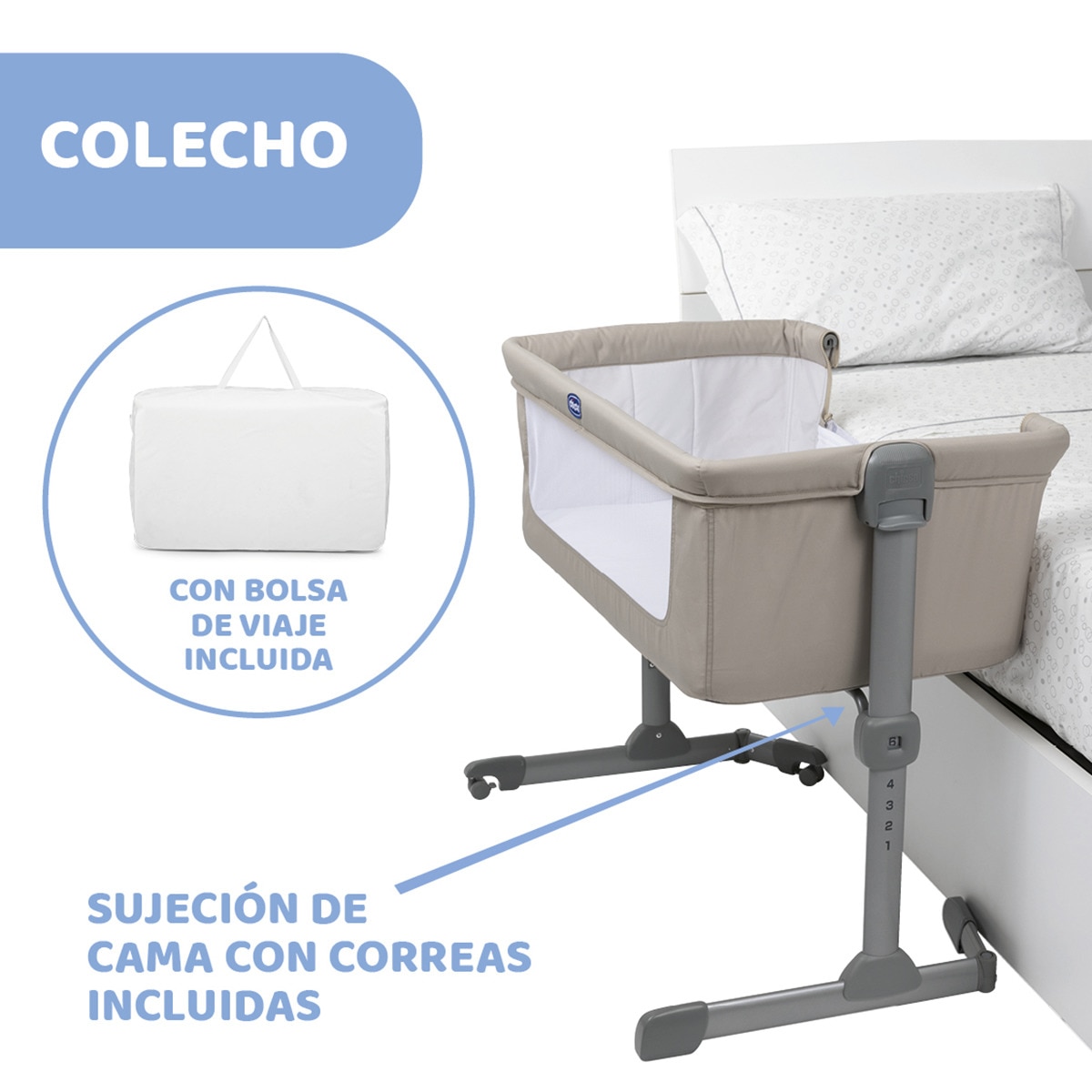 Berço de Co-Sleeping Next2Me Essential Castanho-2