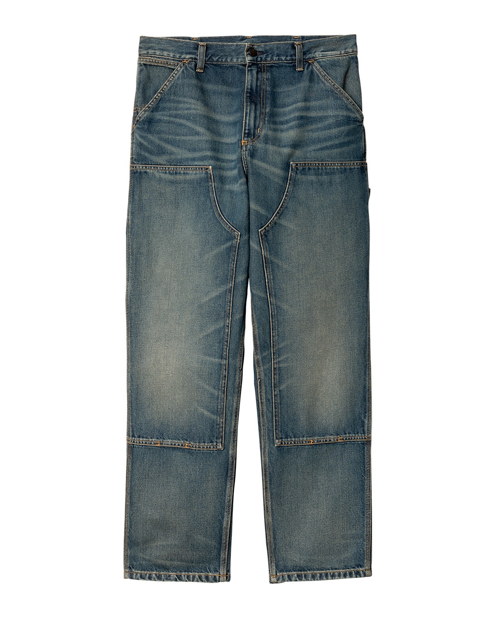 Calças Double Knee Pant Azul-4