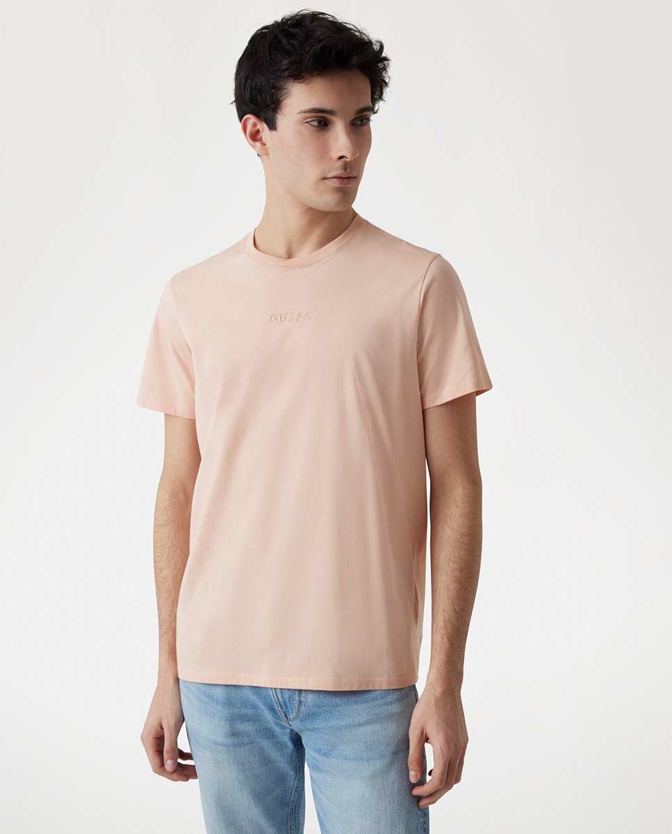 T-shirt com manga curta Rosa-1