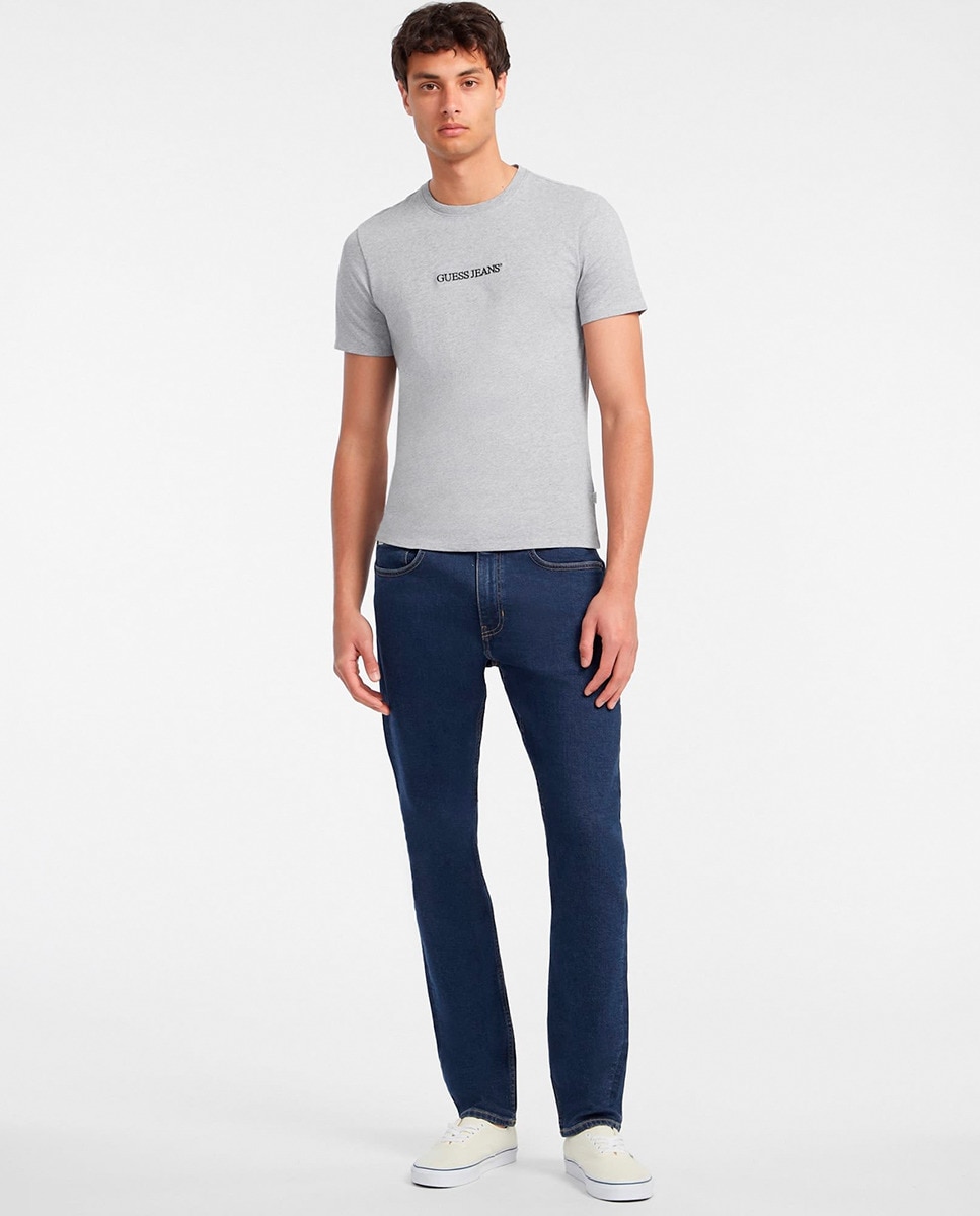 T-shirt com Manga Curta Cinzento-claro-6