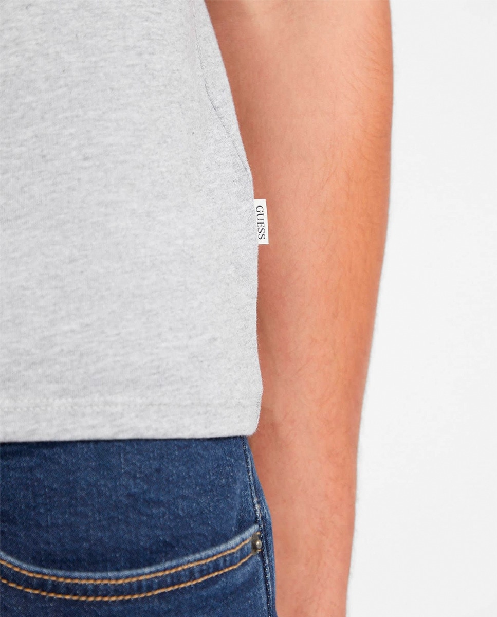 T-shirt com Manga Curta Cinzento-claro-4