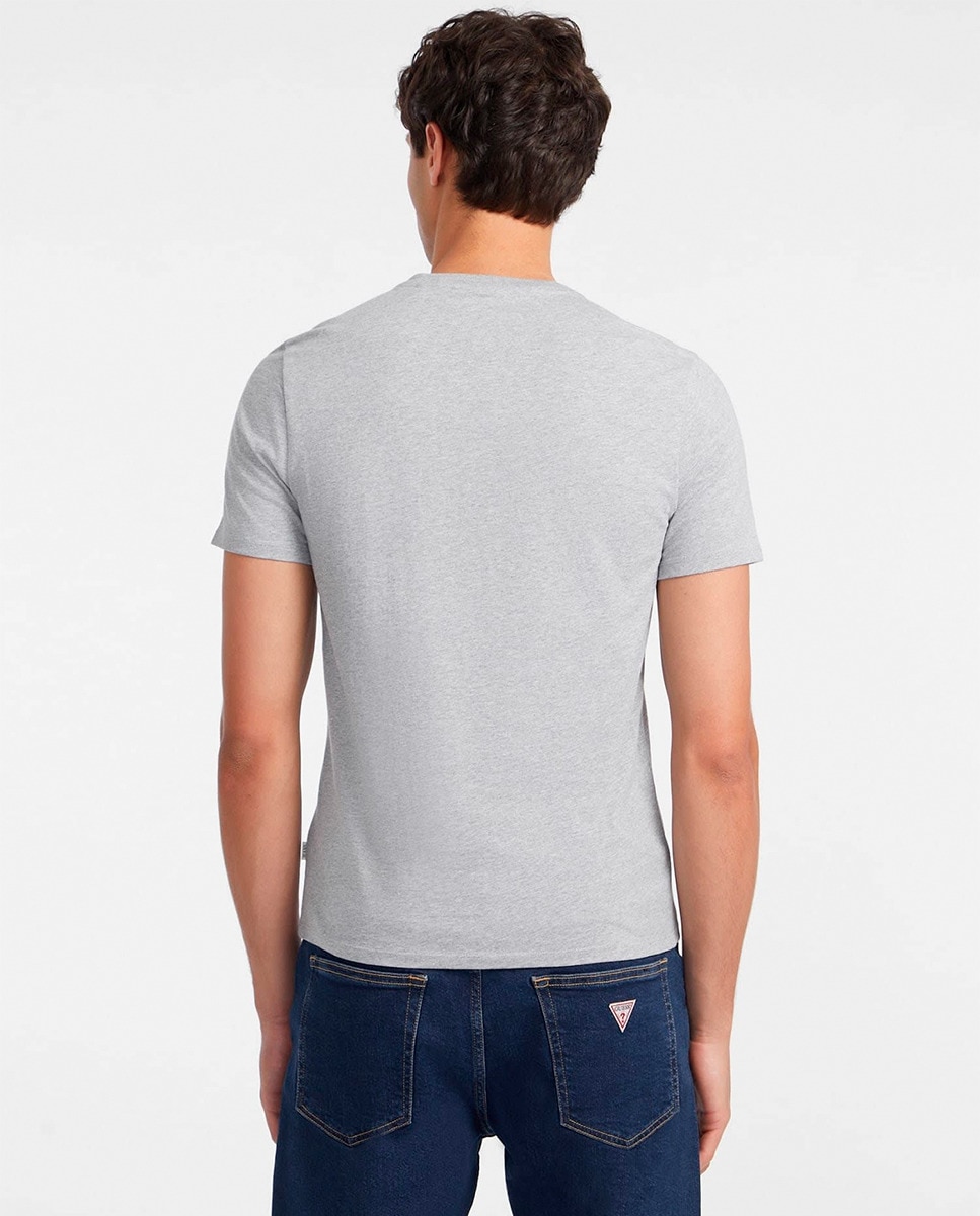 T-shirt com Manga Curta Cinzento-claro-2