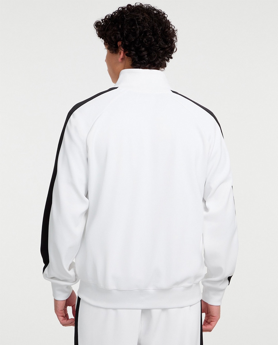 Sweatshirt de Manga Comprida Branco-2