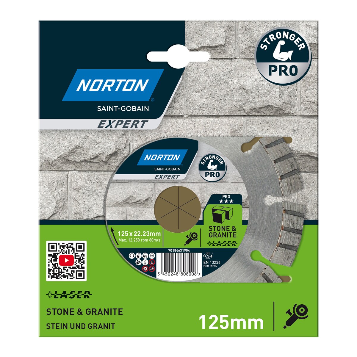 Discos Pro Resistente para Piedra y Granito (Turbo Láser) 125 mm Azul-2