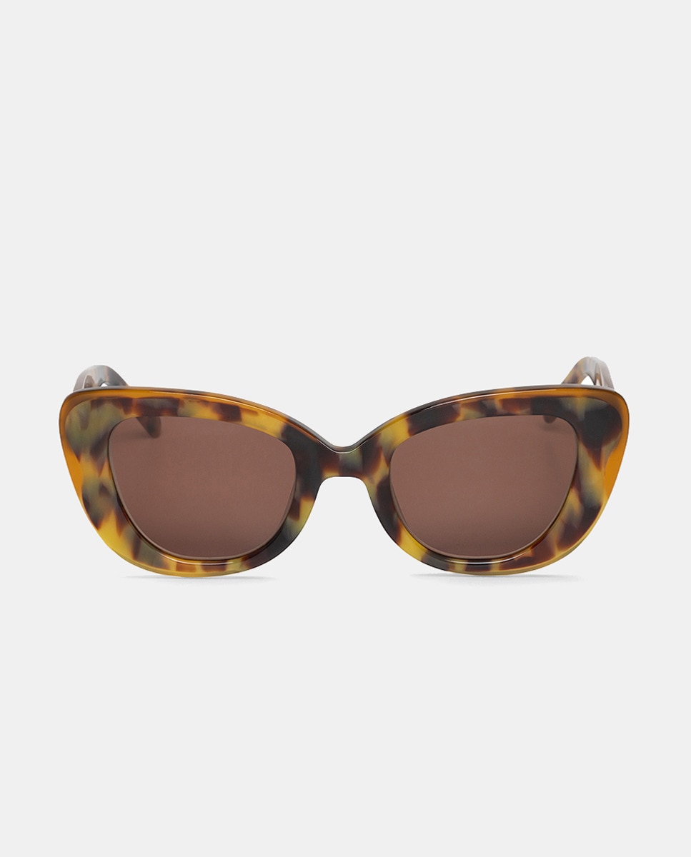 Óculos de Sol Cat Eye de Acetato - Creme Creme-1