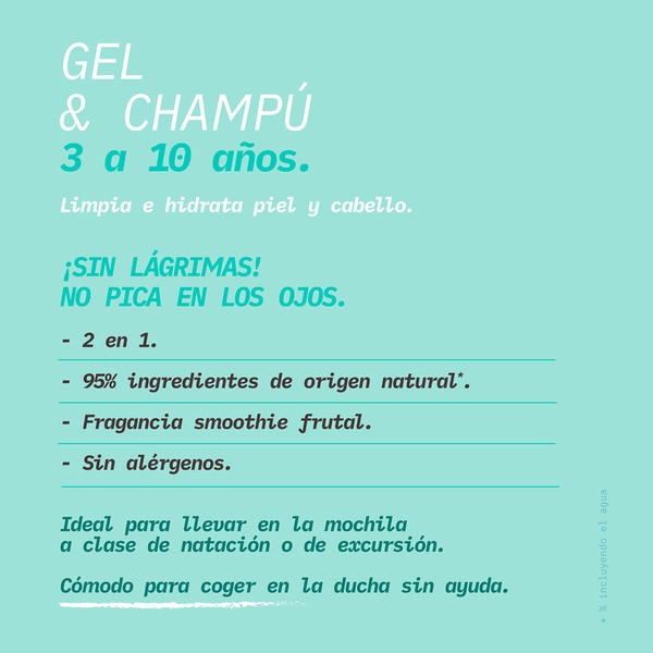 kid shampoo gel cleanses 3+ years and moisturises the skin and hair tube 200 ml with organic oat extract