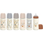 Fläschchen mit physiologischem Sauger SX Pro aus Silikon langsamer Trinkfluss 6+ Monate Karton 1 Einheit 360 ml verschiedene Designs, Sortiment nach Bestand