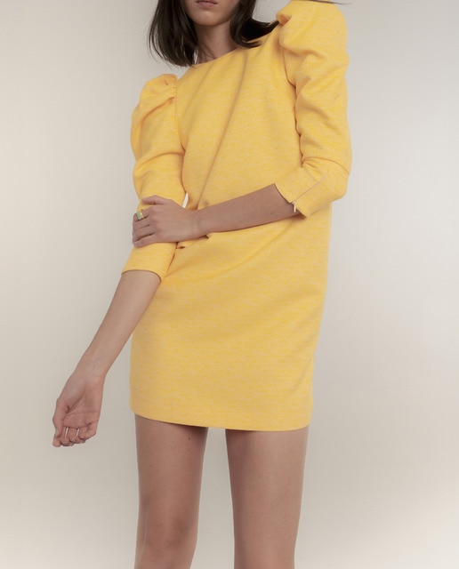 Imagen 0 de Vestido mini paz manga abullonada