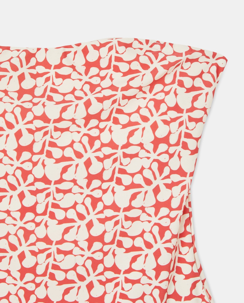 Bañador bandeau tiras espalda Rojo-5