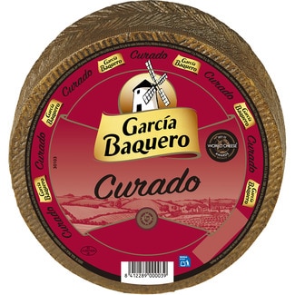 queso curado mezcla madurado elaborado con leche pasteurizada pieza 3 kg peso aproximado - Garcia Baquero