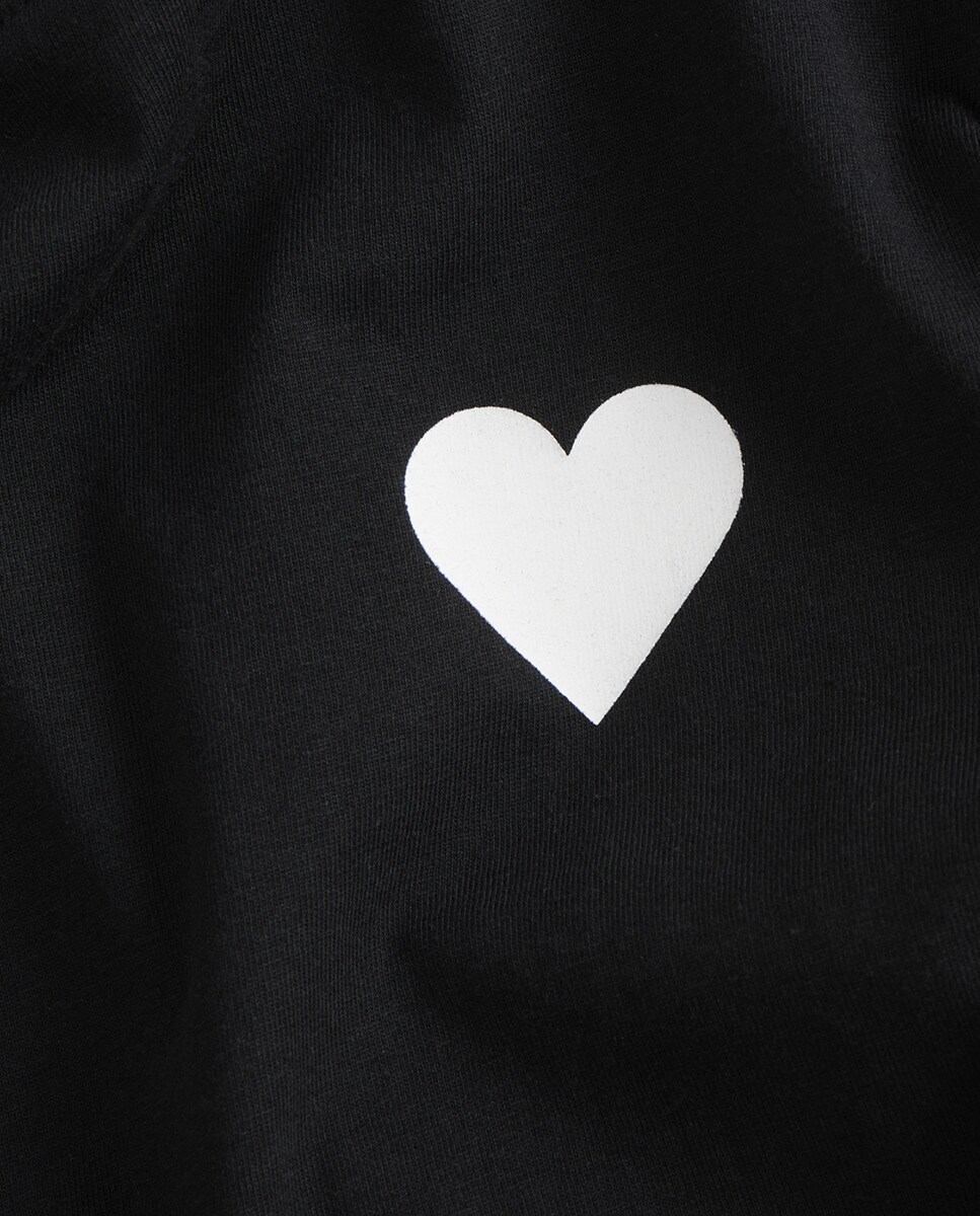 T-shirt de mulher com manga curta Preto-8
