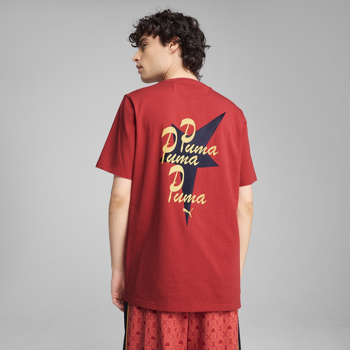 T-shirt de Homem Road To Unity Graphic Tee Vermelho-2