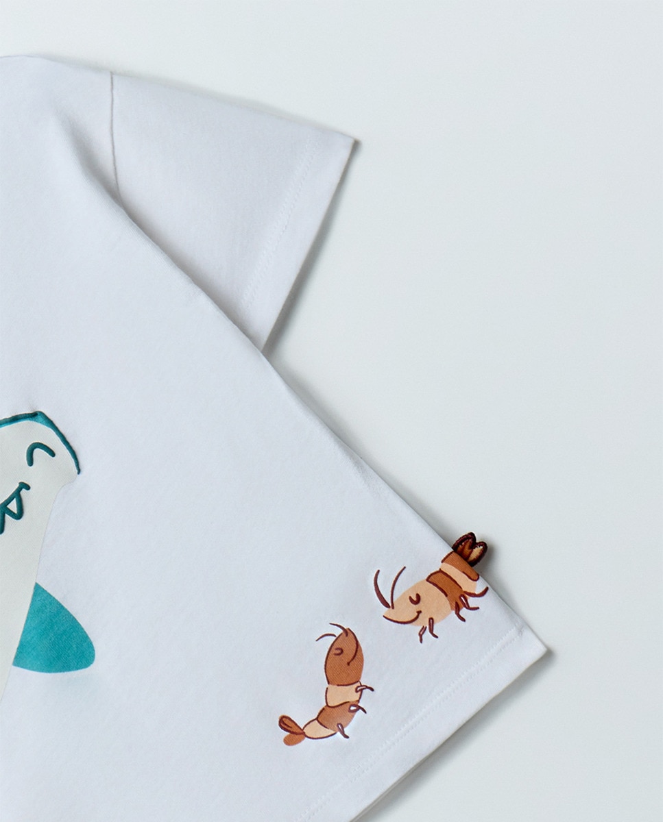 T-shirt Peixe Martelo Branco-3