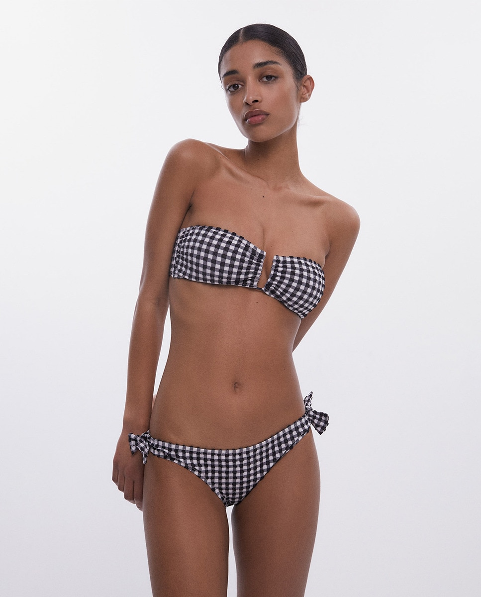 Cueca com vichy Preto-1