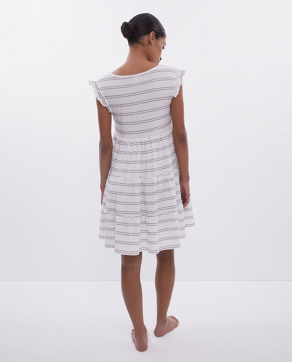 Vestido curto Branco-3