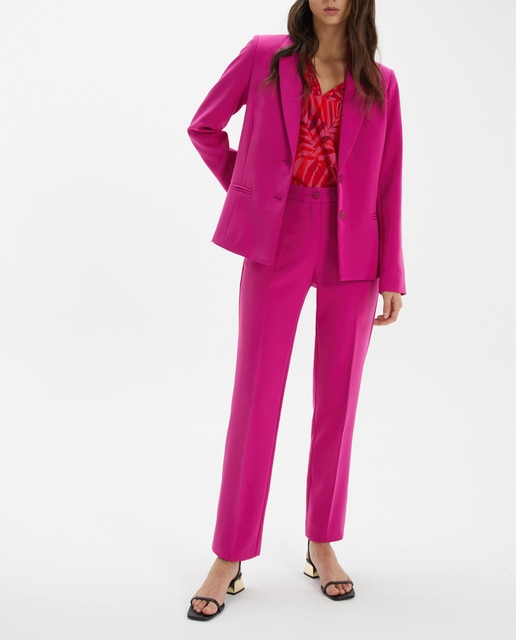 Imagen 0 de Blazer forrado de mujer con dos botones y bolsillos de doble vivo