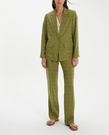 Blazer sin forrar de mujer en tejido de jacquard — oferta en Primeriti
