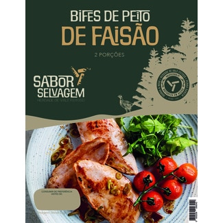 Bifes de Peito de Faisão embalagem 150 g - Sabor Selvagem
