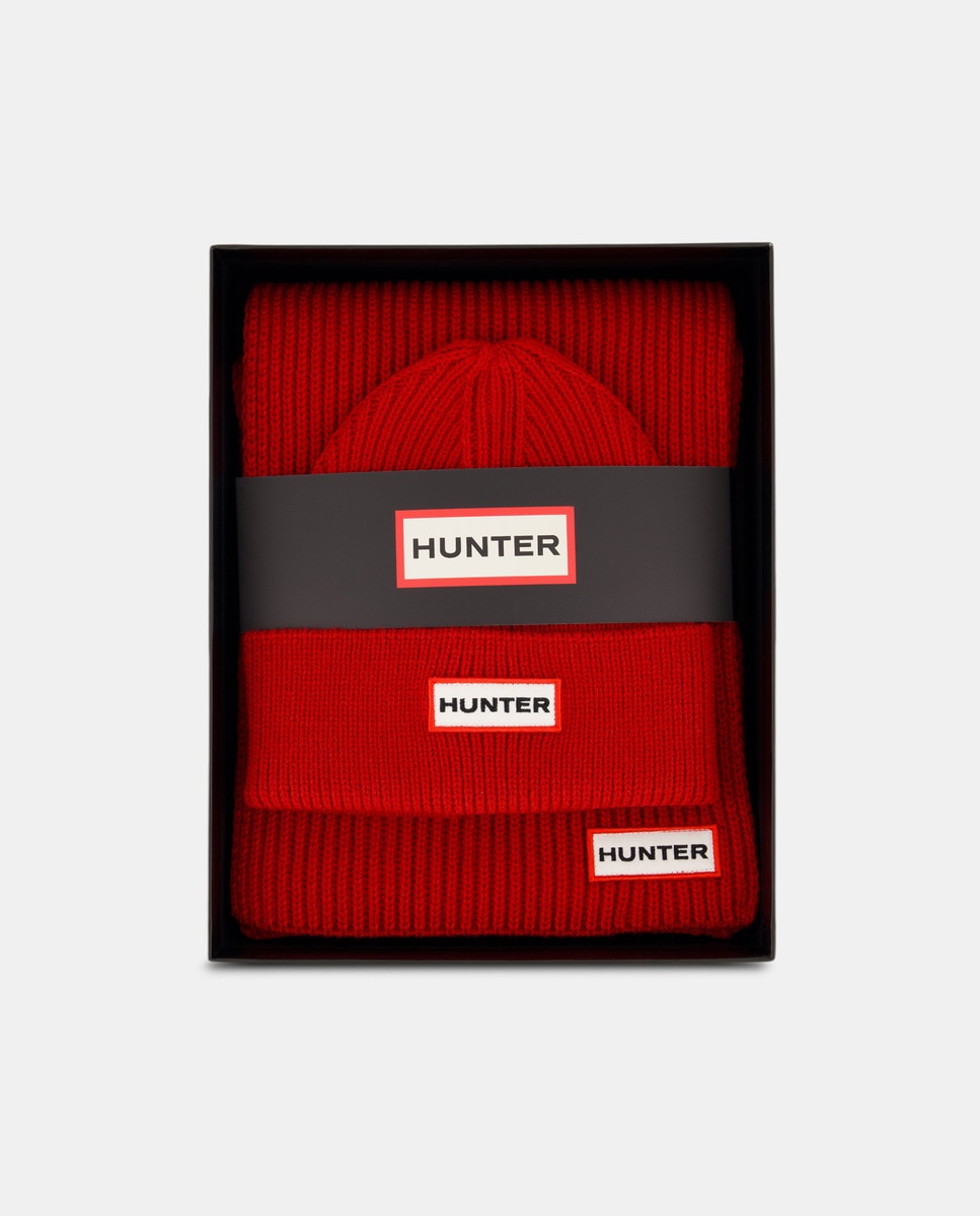 Conjunto de Gorro e Cachecol Jura Boxet Vermelho-1