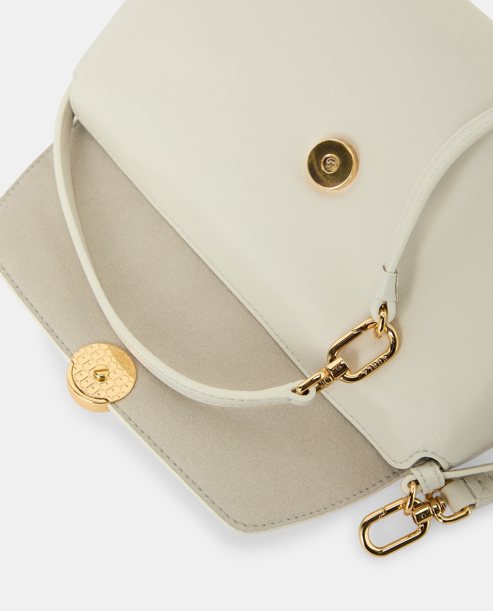 Mini Mala Soft em Pele Branco-3