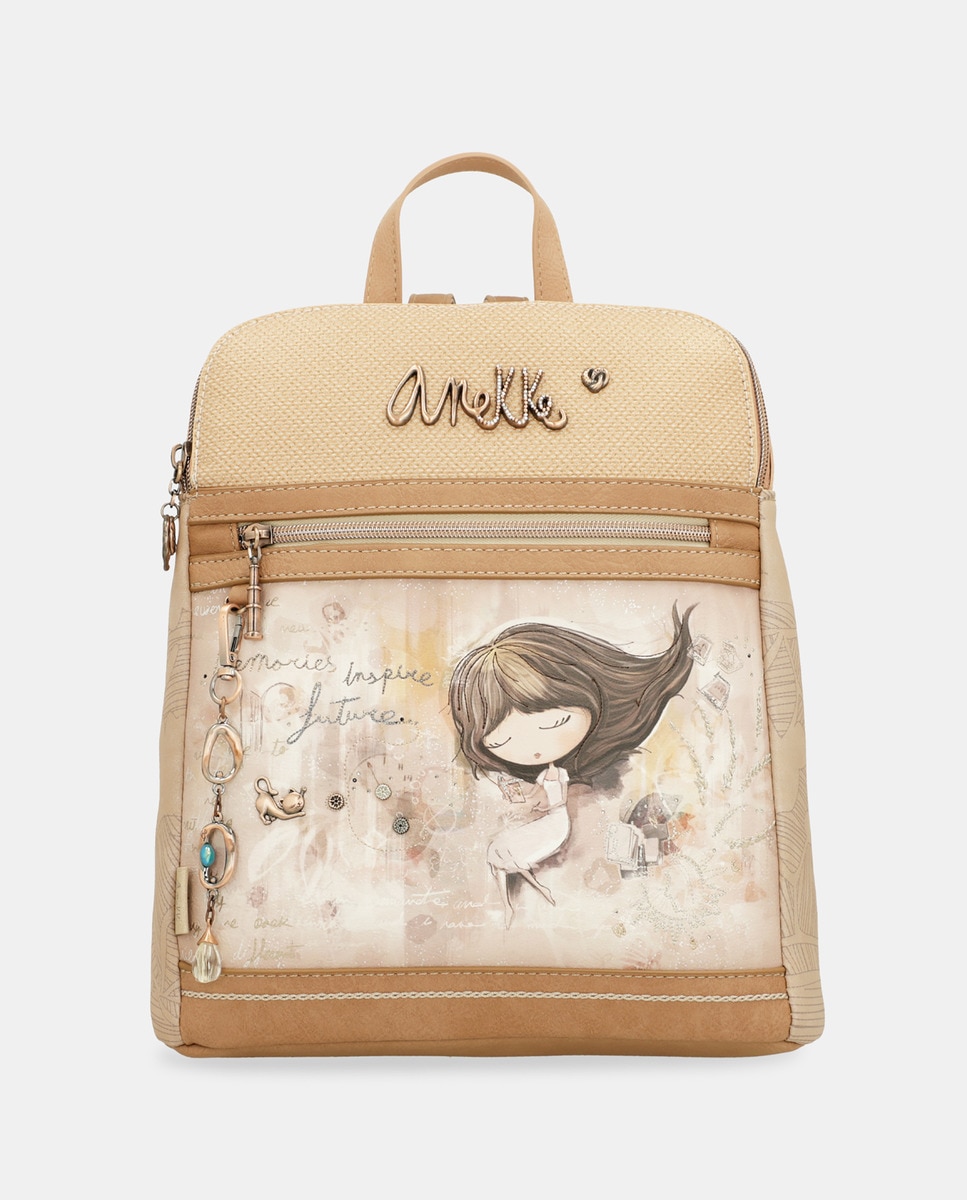 Mochila de Compartimento Triplo Memories Multicolor-1