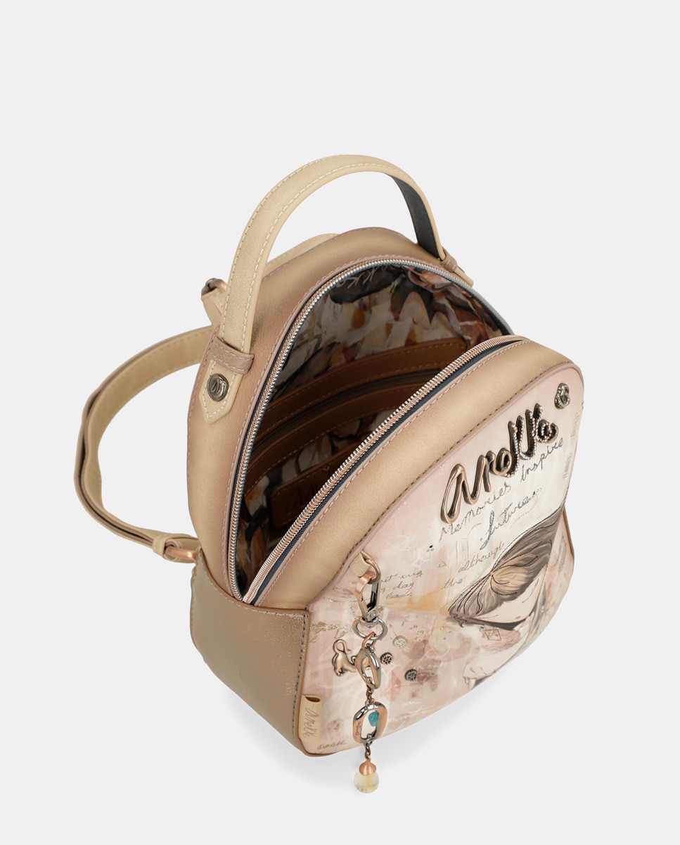 Mochila Pequena de Passeio Memories Multicolor-5