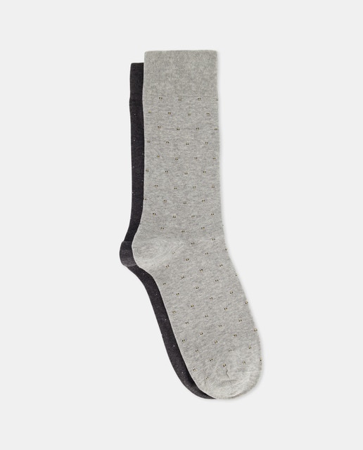 Imagen 0 de Pack de 2 calcetines vestir micro dibujo hombre
