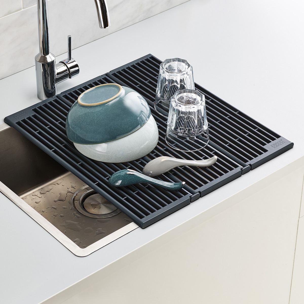 Escurreplatos plegable Platform Joseph Joseph Gris-9