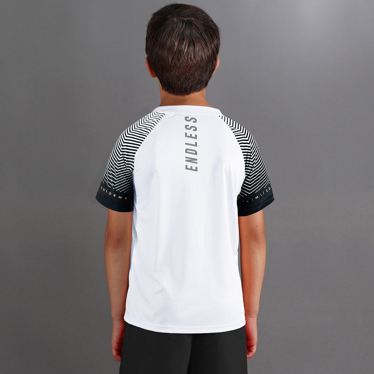 T-shirt de Menino Feisty Lines Kids Branco-2
