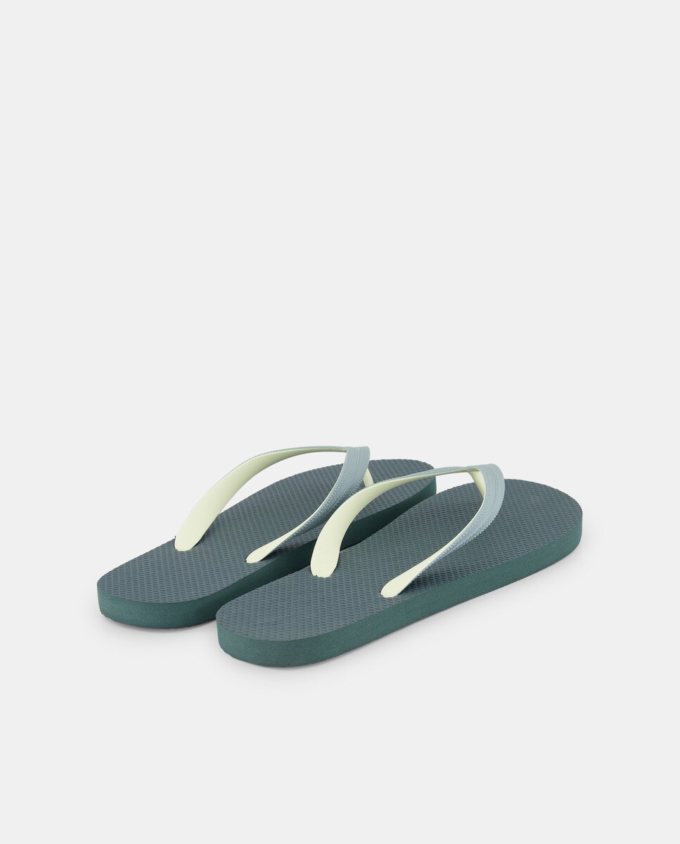 Chancla de baño de hombre esclava con piso de goma Kaki-3