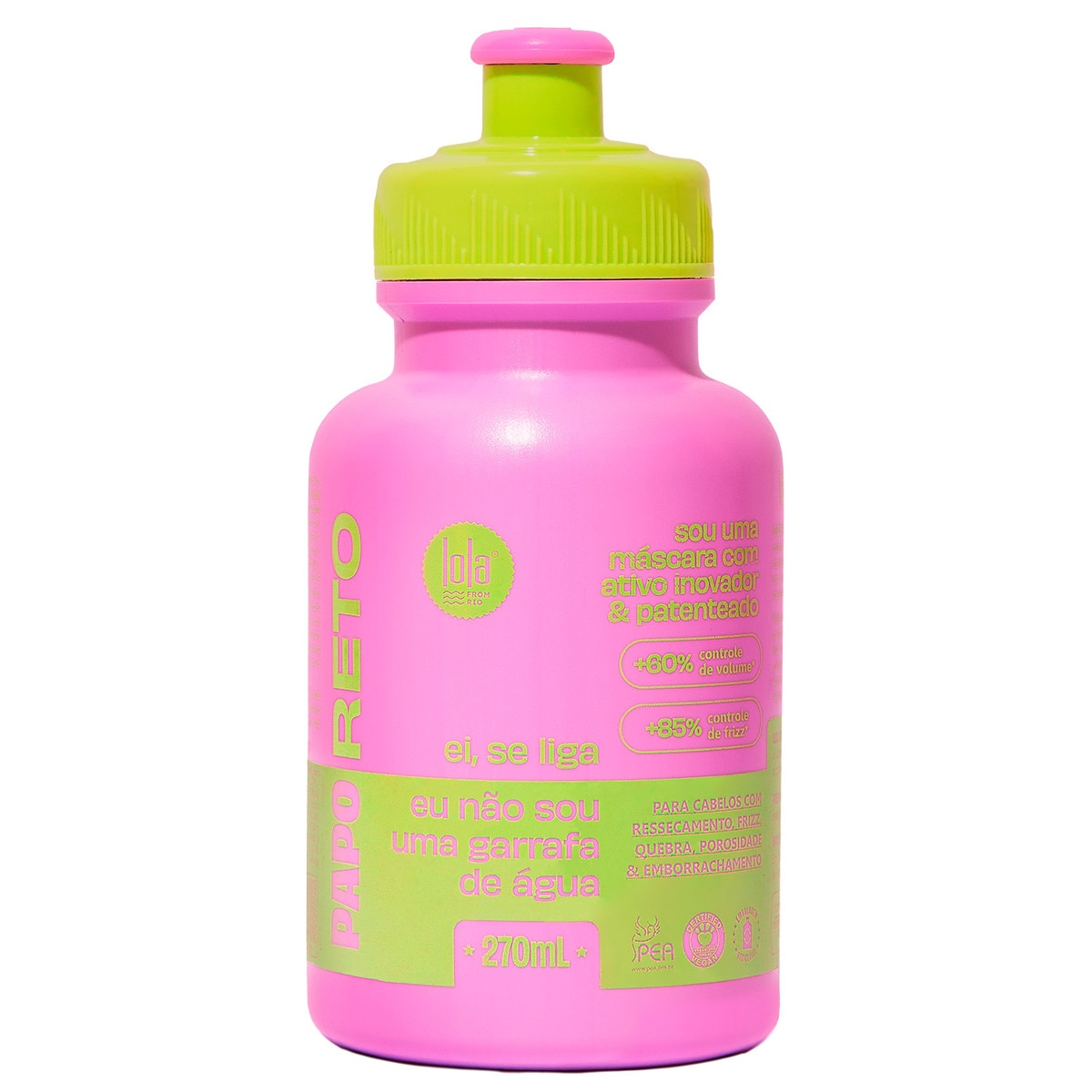 Máscara Fluida Papo Reto embalagem 270 ml