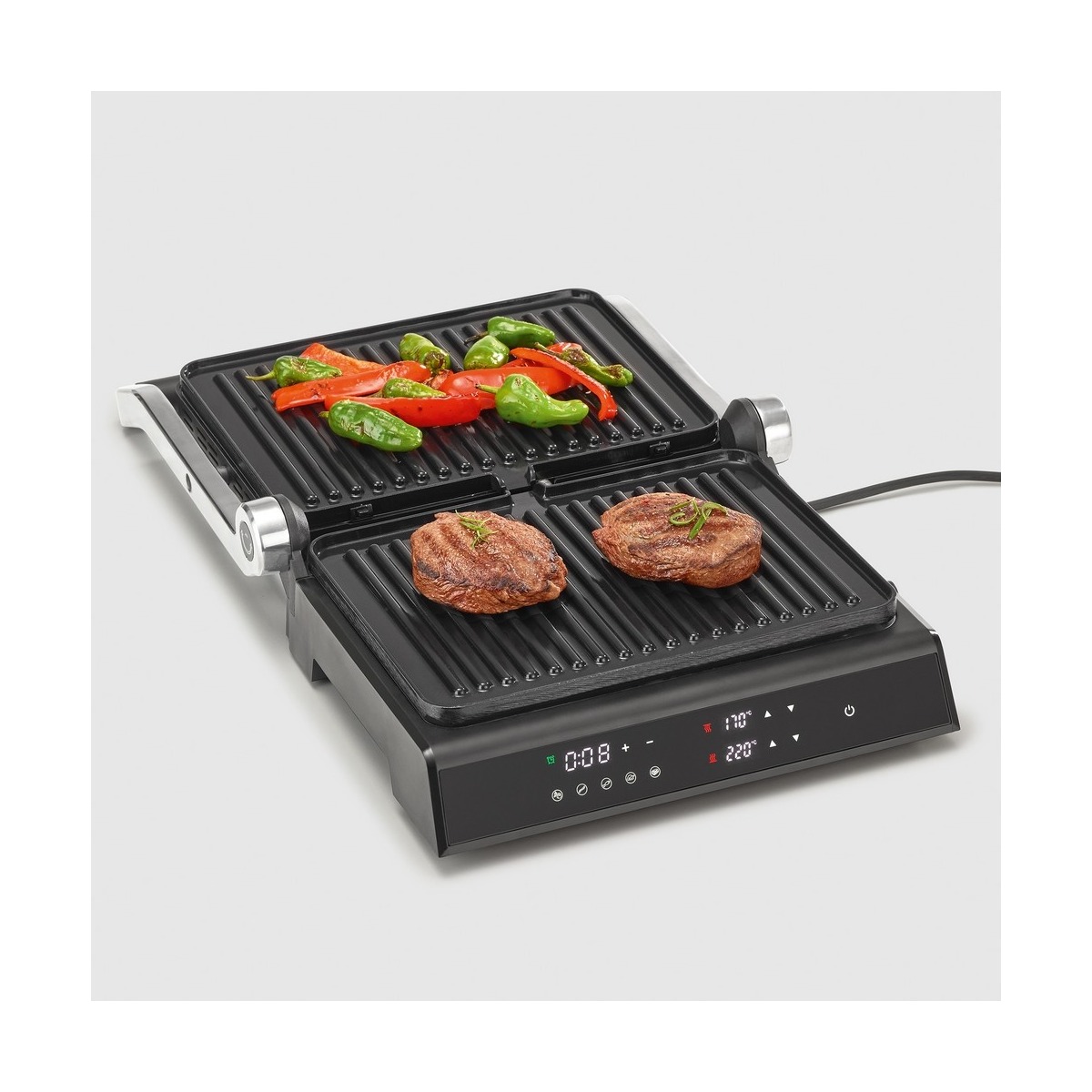 Grelhador de Placas Severin KG 2399 de 2000 W - Preto Preto-4