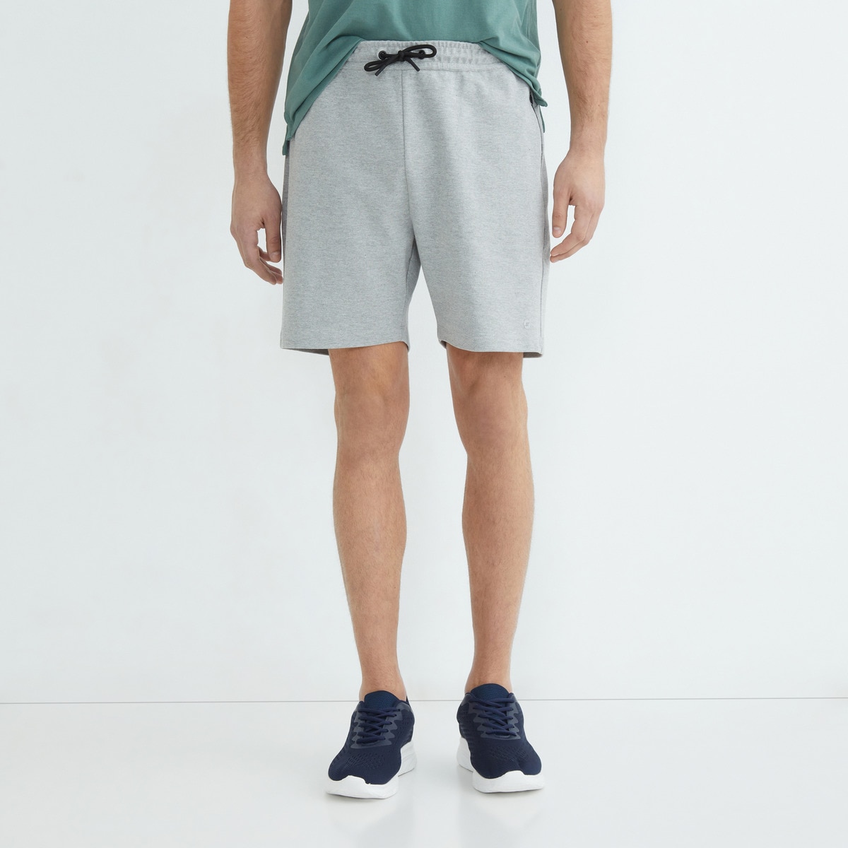 Pantalón corto interlock hombre Gris claro-2