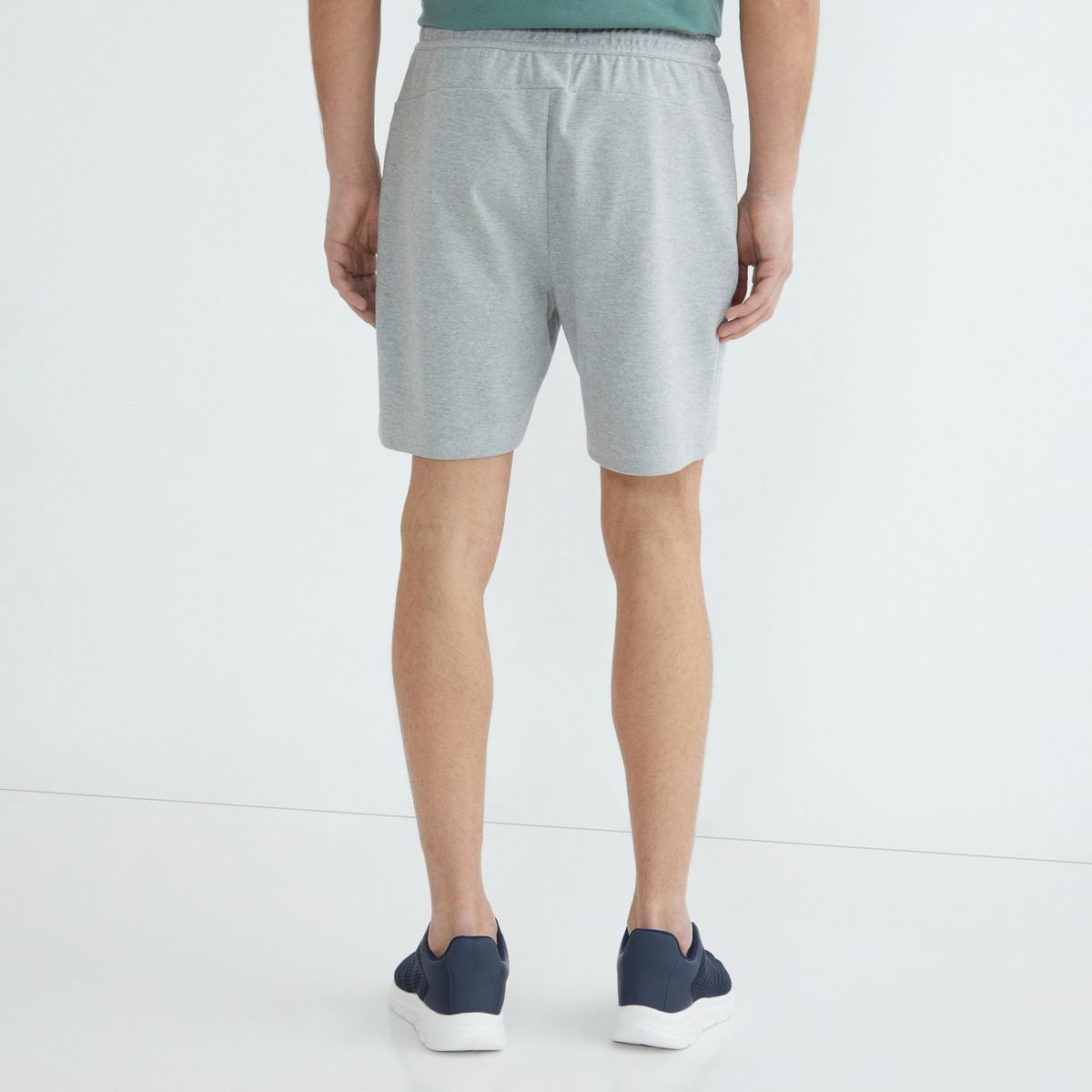 Pantalón corto interlock hombre Gris claro-3