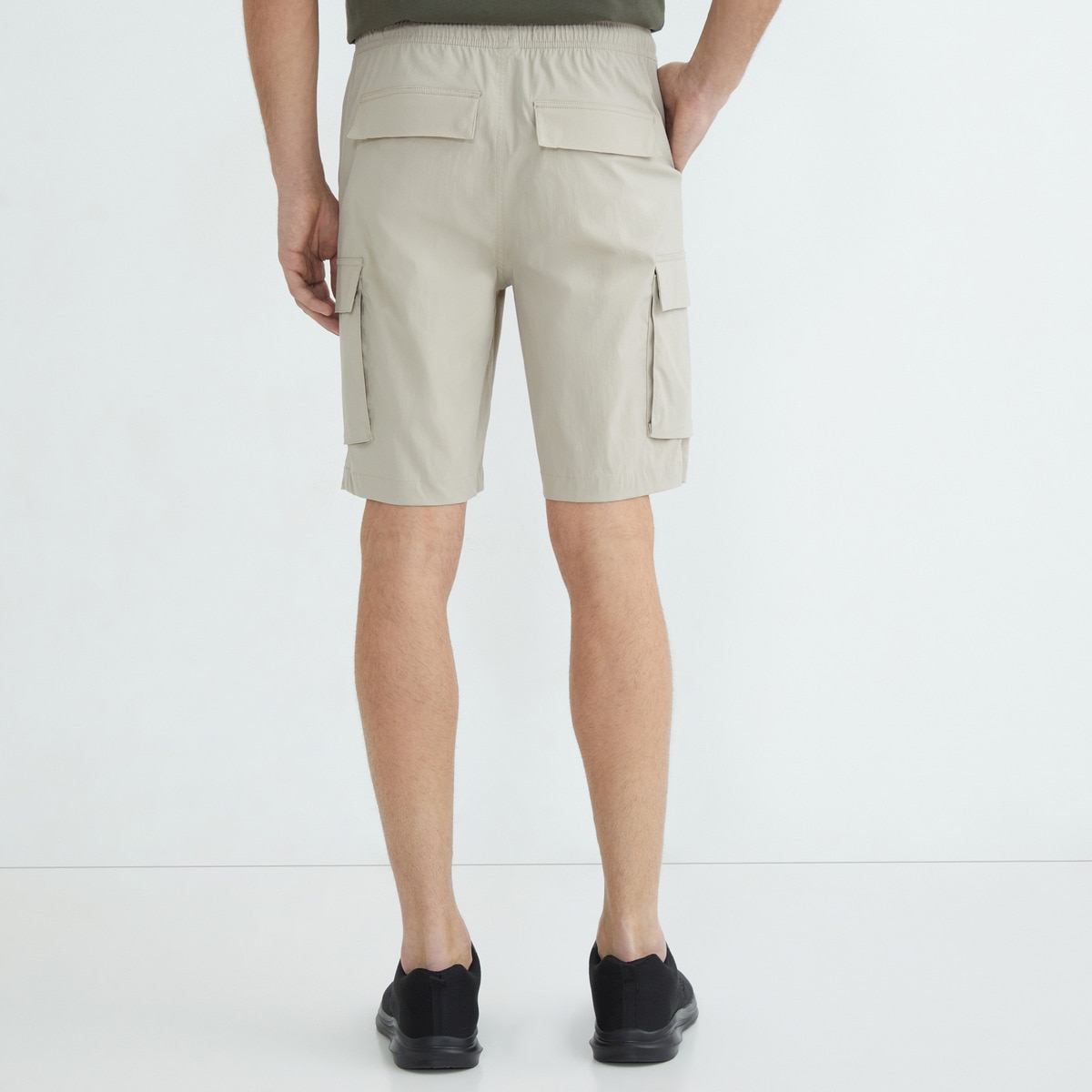 Pantalón corto senderismo hombre Crudo-3