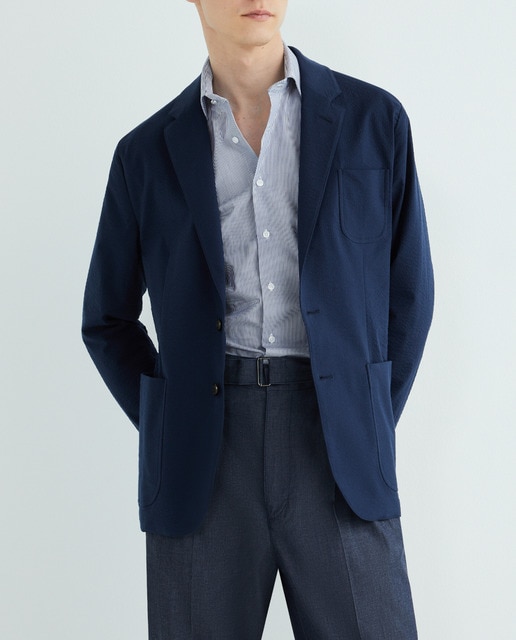 Imagen 0 de Blazer de hombre en seersucker
