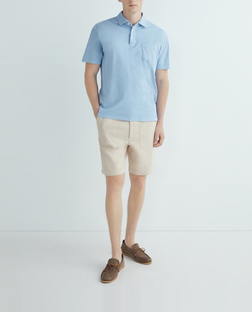 Imagen 0 de Bermuda de hombre tipo chino en lino