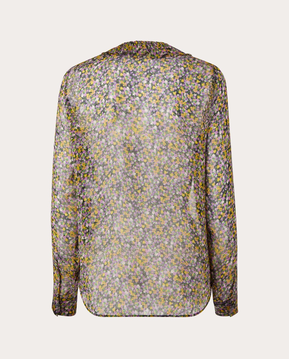 Camisa de seda Multicolor-2