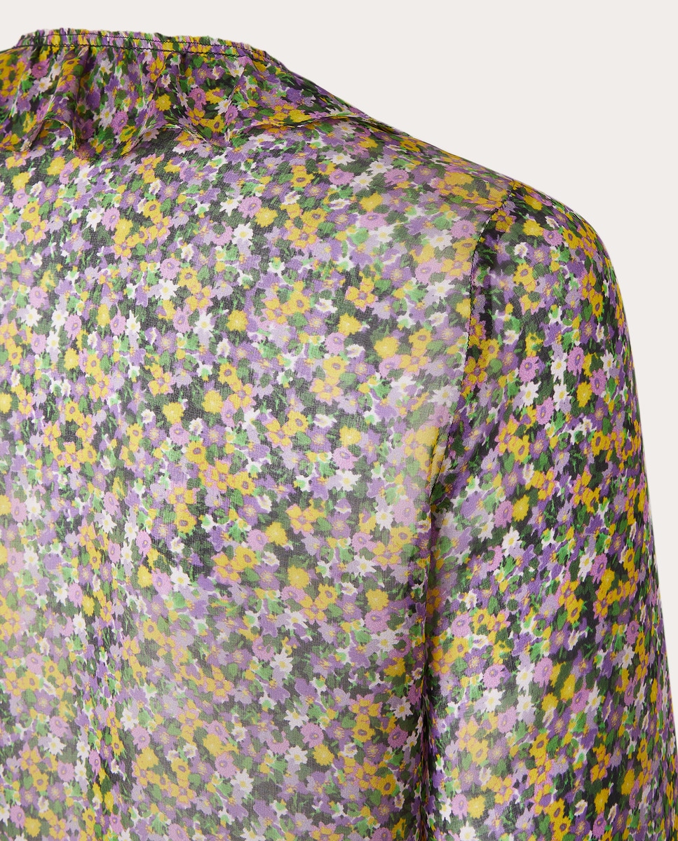 Camisa de seda Multicolor-3