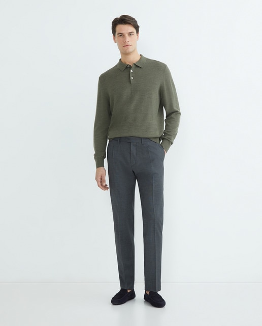 Imagen 0 de Pantalón hombre vestir custom fit fil a fil