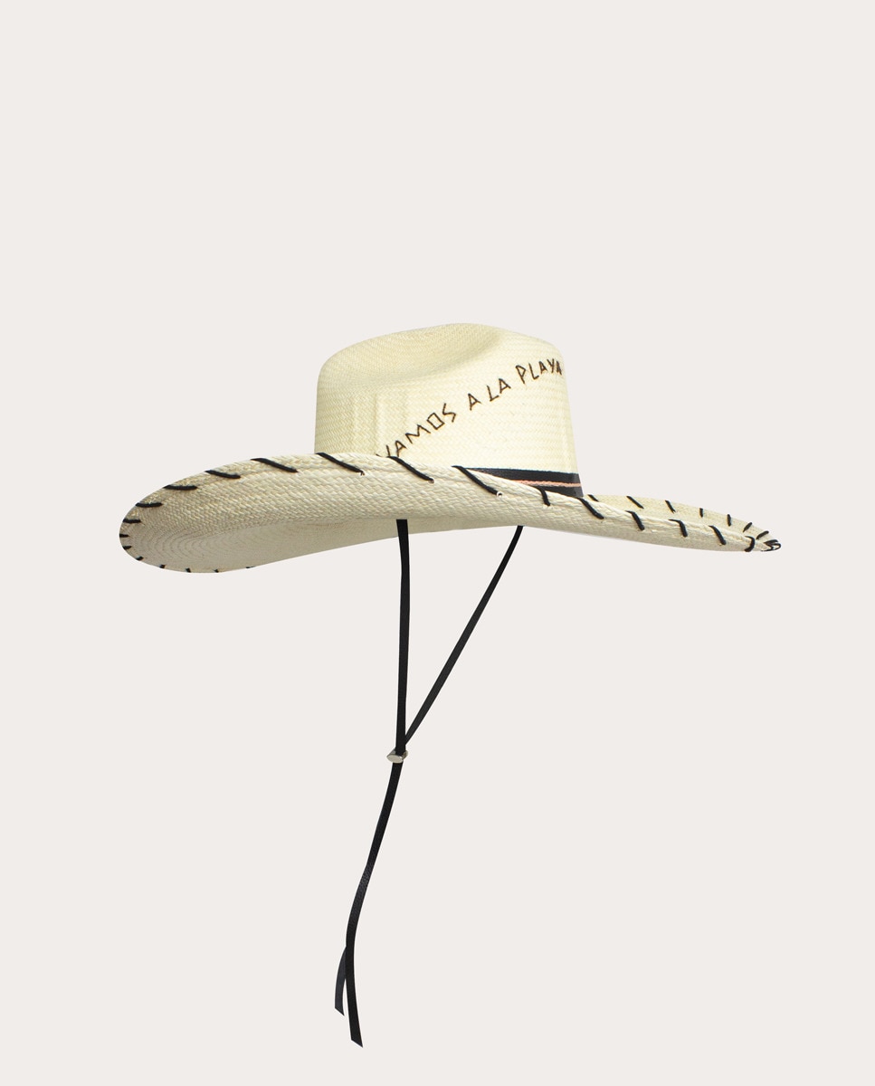 Sombrero tejano. Blanco-1